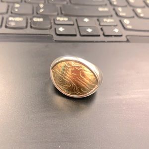 Silpada Timber Ring in Sterling and brass